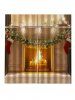 Rideaux de Fenêtre de Noël à Imprimé Chaussette 2 Pièces - Multi L33,5 x L79 pouces x 2pcs