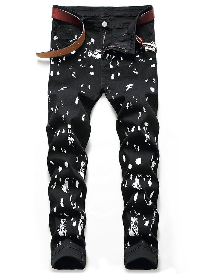 

Painting Splatter Long Jeans, Night