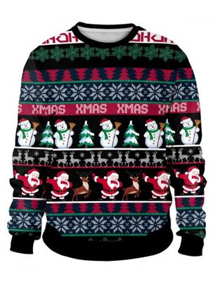 Christmas Allover Pattern Sweatshirt