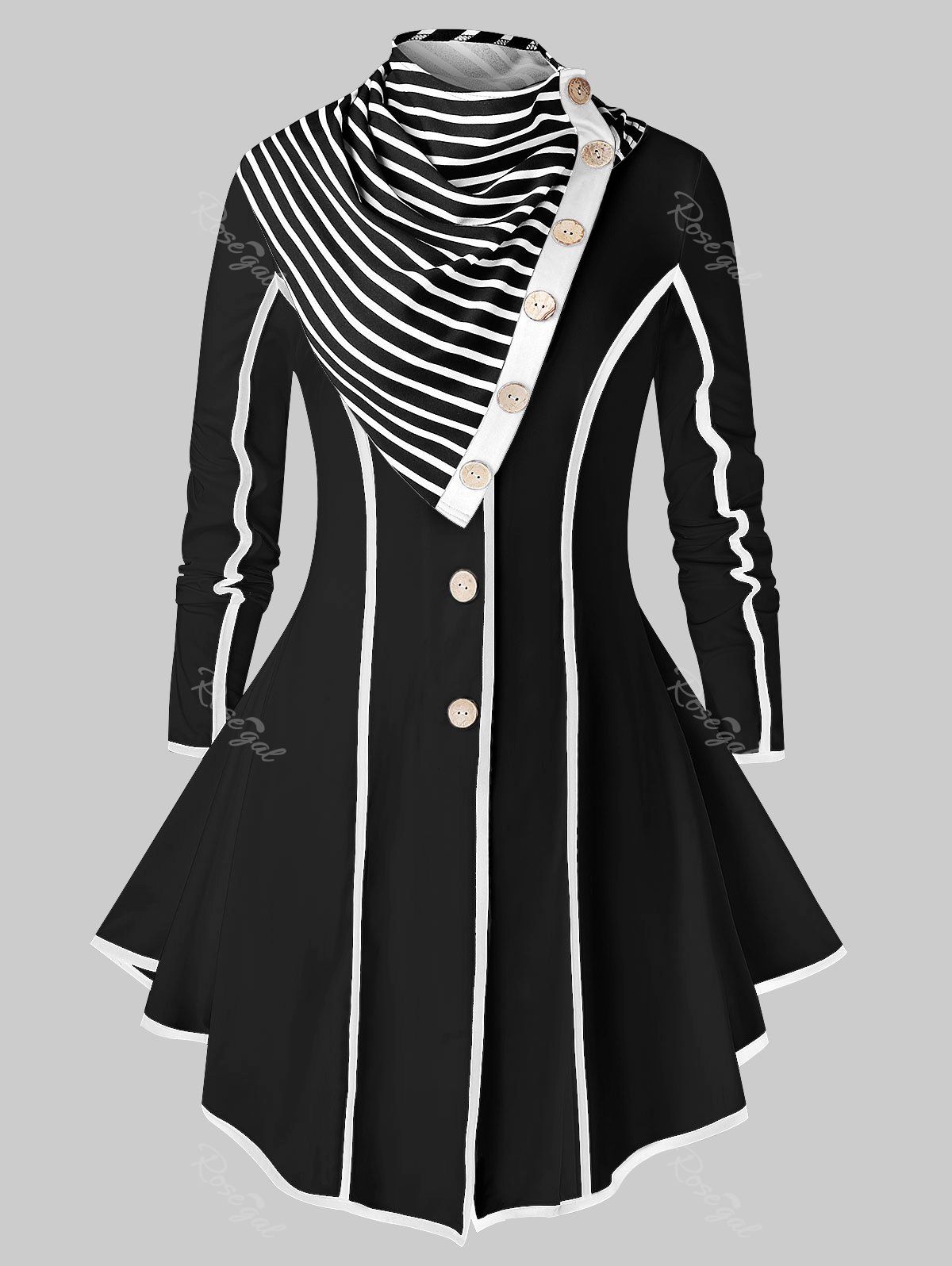 skirted coat plus size