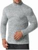 Mock Neck Long Sleeve Fleece T-shirt -  