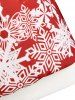 Plus Size Christmas Snowflake Print Hoodie -  