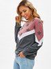 Star Colorblock Jersey Knit Casual Sweatshirt -  