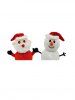 Christmas Gift Santa Snowman Flip Transform Plush Toy -  