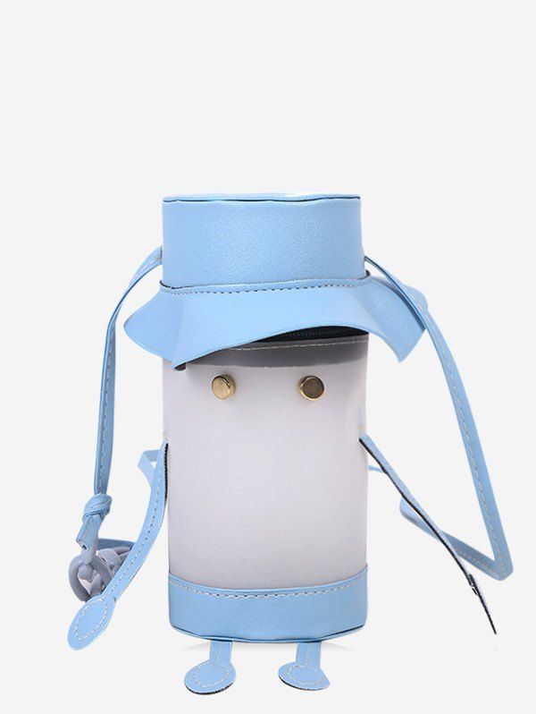 

Cartoon Cylinder Crossbody Phone Bag, Light sky blue