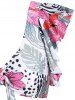 Ruffle Butterfly Floral Leopard Knot Cutout Tankini Swimwear -  