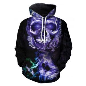 

Skull Dragon 3D Print Drawstring Hoodie, Multi