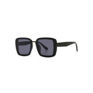 

Full Frame Retro Square Sunglasses, Black