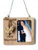 Wooden Country Wedding Woven Heart Photo Frame -  