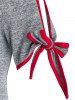 Ripped Tie Knot Heathered T-shirt -  