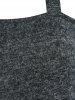 Colorblock Skew Collar Braided Asymmetric Sweater -  