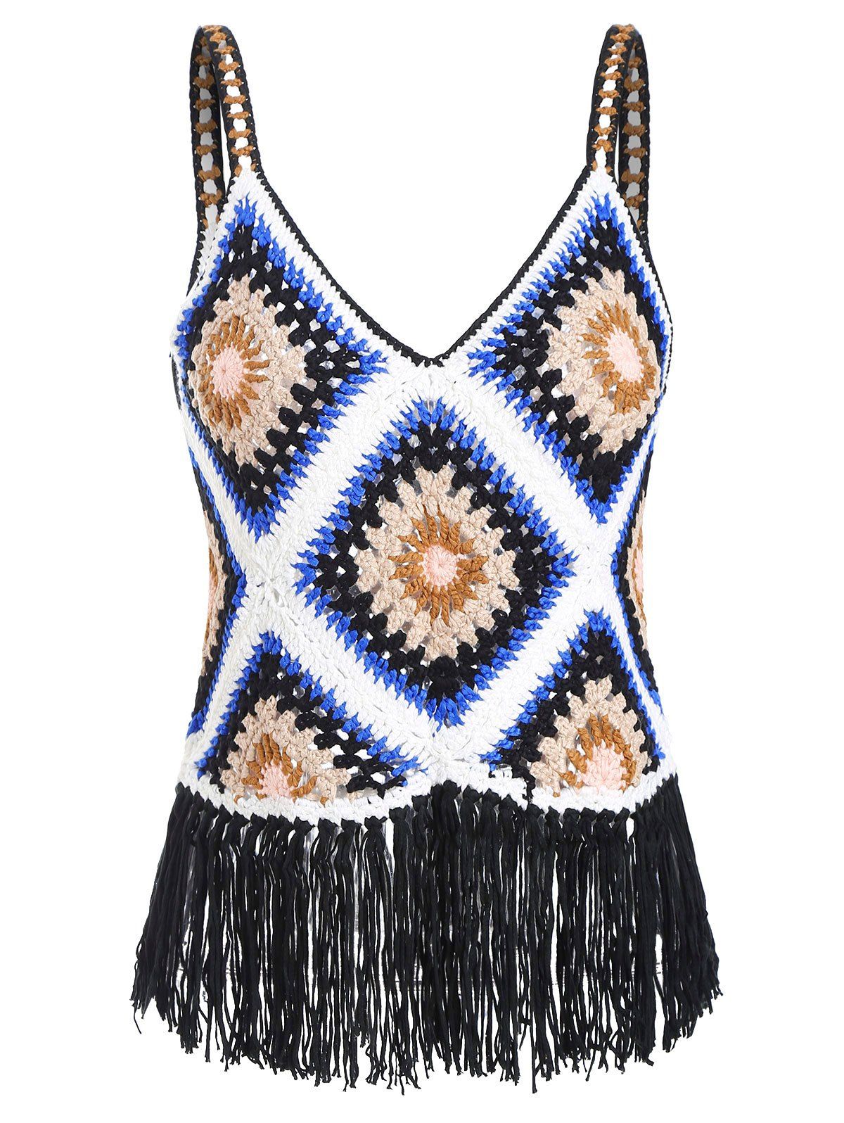 Best Crochet Knit Sleeveless Cover Up Top  