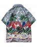 Palm Tree Parrot Beach Scenery Shirt -  