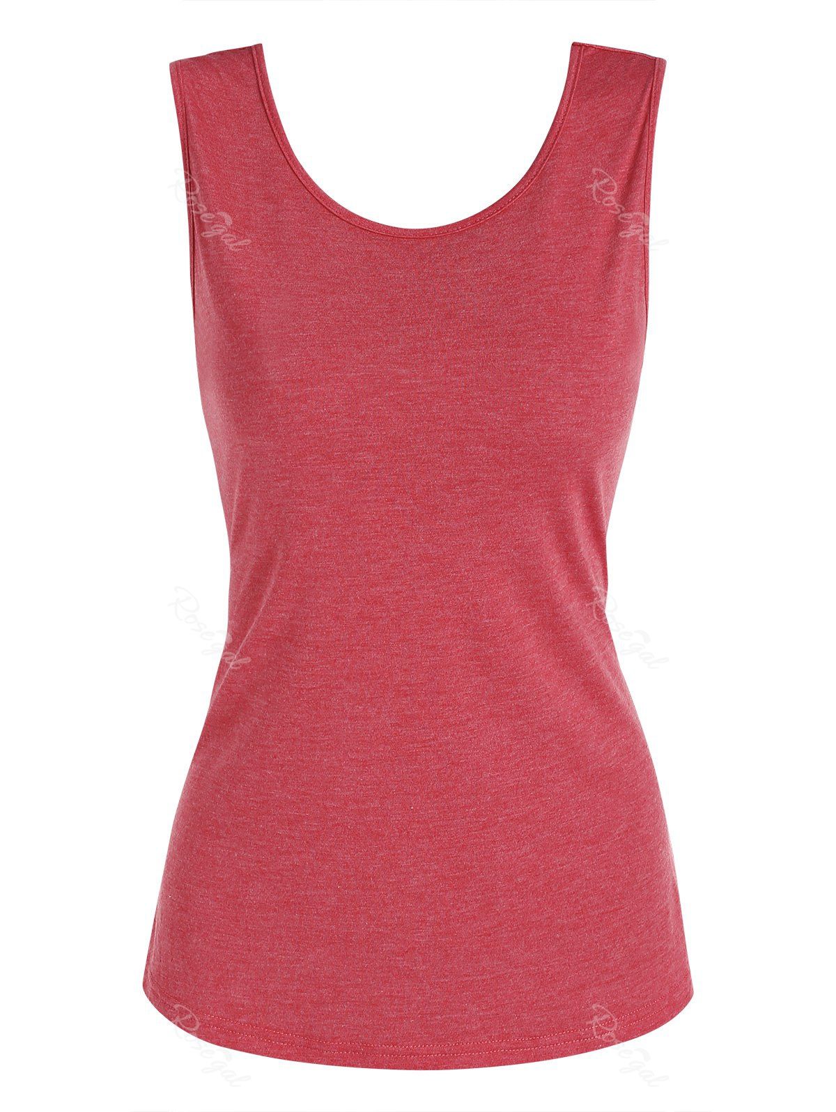 Affordable Backless Solid Tank Top  