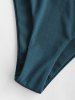 Ribbed Underwire High Cut Tankini Swimwear -  
