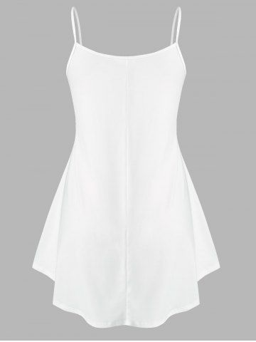 Plus Size Floral Print Tent Tank Top