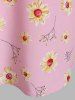 Plus Size Floral Print Lace Panel Shorts Pajamas Set -  