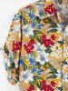 Allover Floral Print Button Up Shirt -  