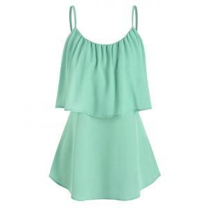 

Plain Layered Cami Top, Light green