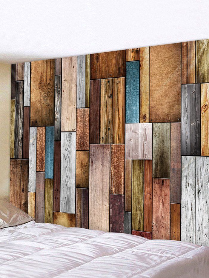 

Wooden Plank 3D Print Wall Tapestry, Multi