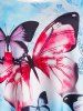 Débardeur à Imprimé Papillon à Bretelle de Grande Taille - Multi 1X