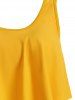 Maillot de Bain Tankini Galaxie Planète à Bretelle à Lacets - Jaune XXL