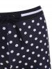 Polka Dot Drawstring Swim Boyshorts -  