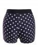 Polka Dot Drawstring Swim Boyshorts -  