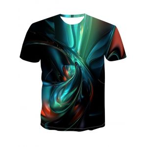 

Fluid 3D Print Short Sleeve T-shirt, Multi