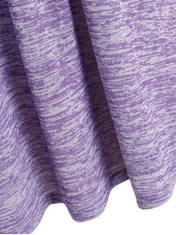 Plus Size & Curve Space Dye Lace Applique Tee