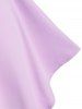 Cowl Neck Midi Handkerchief Dress -  