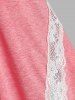Crisscross Lace Panel Cutout Lounge Dress -  