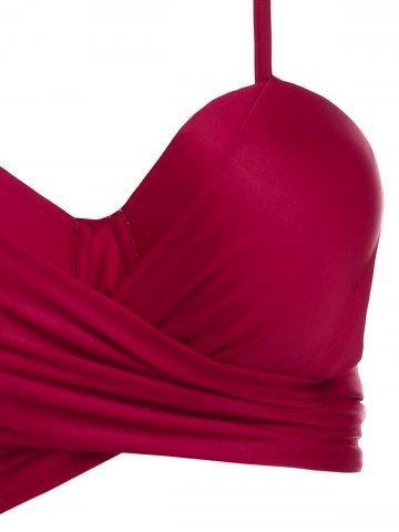 Mermaid Star Print Padded Knotted Wrap Bikini Set