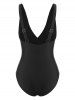 Plunge Ruffle High Leg One-piece Swimsuit -  