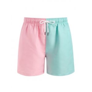 

Color Blocking Panel Shorts, Multi