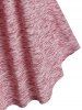 T-shirt Teinté Losange en Maille Insérée Grande Taille - Multi 2X | US 18-20