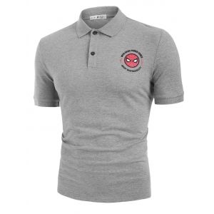 

Marvel Spider-Man Cartoon Printing Casual T-shirt, Light gray