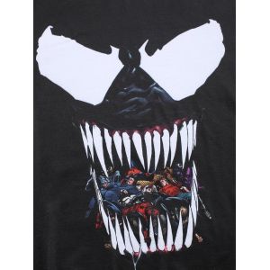 

Marvel Spider-Man Venom Pattern Short Sleeves Tee, Black