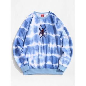 

Marvel Spider-Man Tie Dye Print Sweatshirt, Blue koi