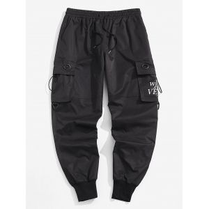 

Marvel Spider-Man Venom Print Multi Pockets Cargo Pants, Black