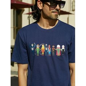 Marvel Spider-Man Venom Graphic Crew Neck T-shirt, Denim dark blue