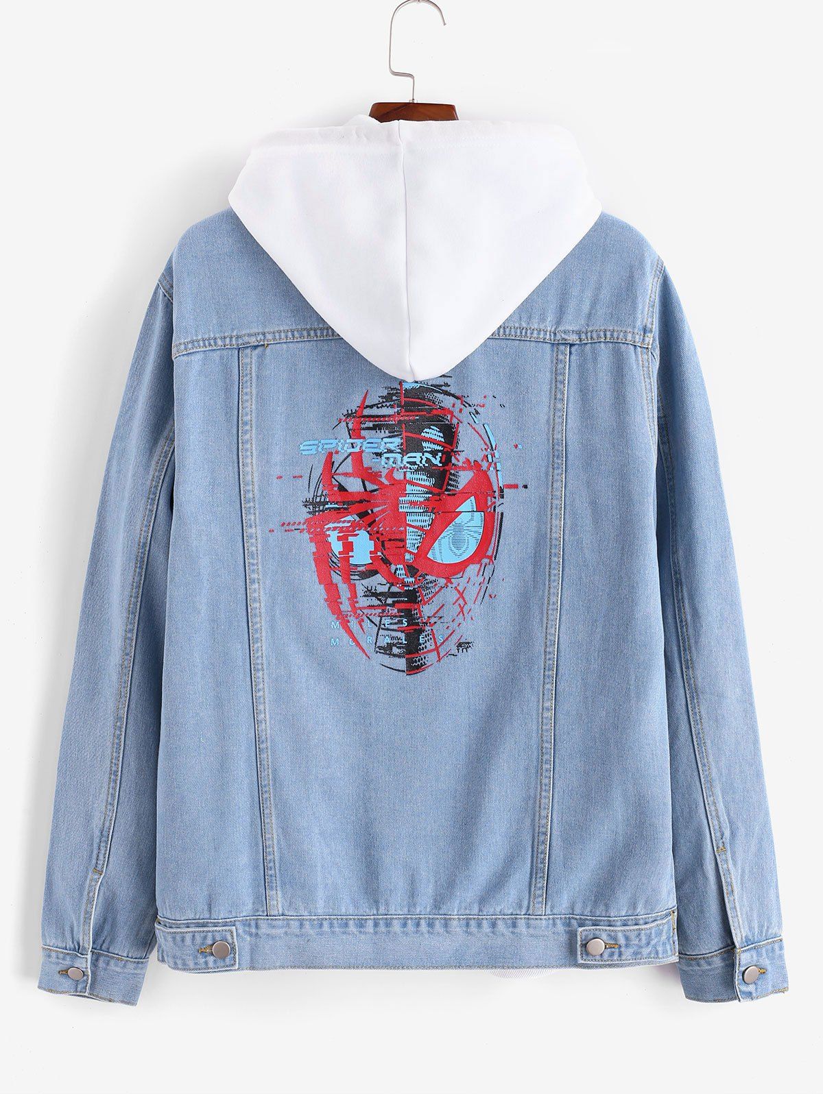 spider man denim jacket