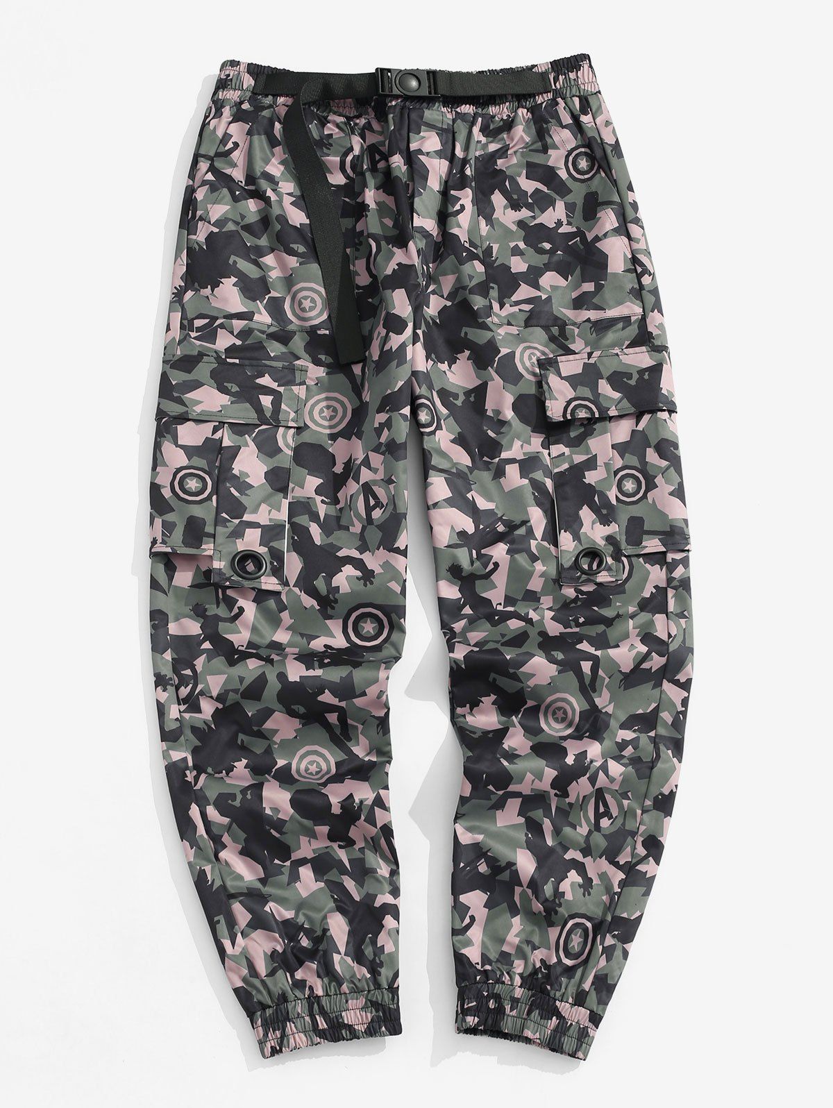 Shops Marvel Spider-Man Camouflage Print Tapered Cargo Pants  