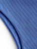 Contrast Ribbed Criss-cross Padded Tankini Set -  