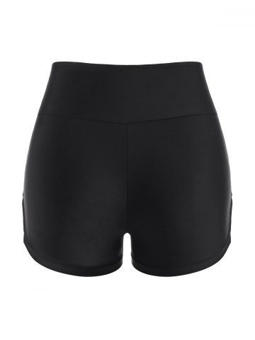 Criss Cross High Rise Boyleg Swim Bottom