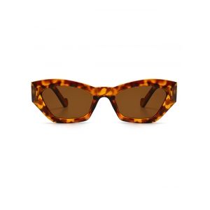 

Retro Eye Frame Sunglasses, Leopard