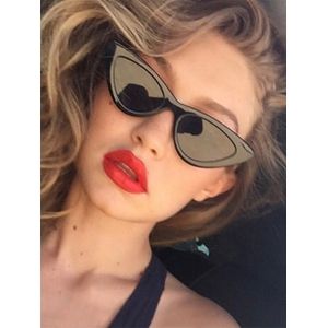 

Retro Triangular Frame Sunglasses, Black