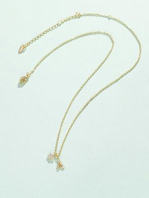 Star Tower Pendant Gold Plated Necklace