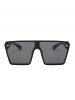 Oversize Square Frame Flat-Top Sunglasses -  