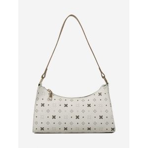 

All-Over Printed Shoulder Bag, Warm white